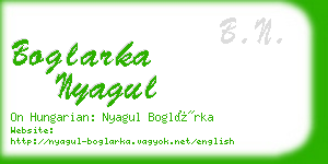 boglarka nyagul business card